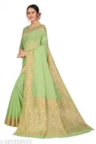 Cotton Zari Woven Saree for Women 