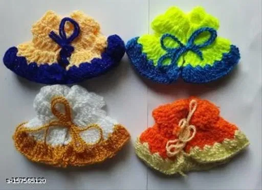 Laddu Gopal Woollen Dress, Multi, Pack of 4
