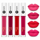 NOY Stay Chic Pure Matte Liquid Lipstick, Peach, Cherry Pink, Red, Magenta, 16 ml [Pack of 4]