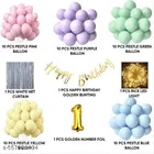 54 Pcs 1st Birthday Decoration kit, Multicolour, Set of 1