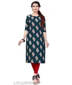Women's Printed Aline / Straight Kurtis (Pack Of 1 Kurta) (XXL)
