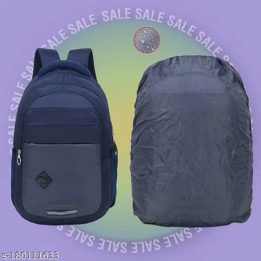 Polyester Backpack for Men & Women, Blue