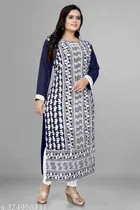 Georgette Embroidered Kurti for Women 