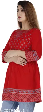 Viscose Rayon Printed Kurti for Women 