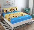 Glace Cotton Printed Double Bedsheet with Two Pillow Covers 