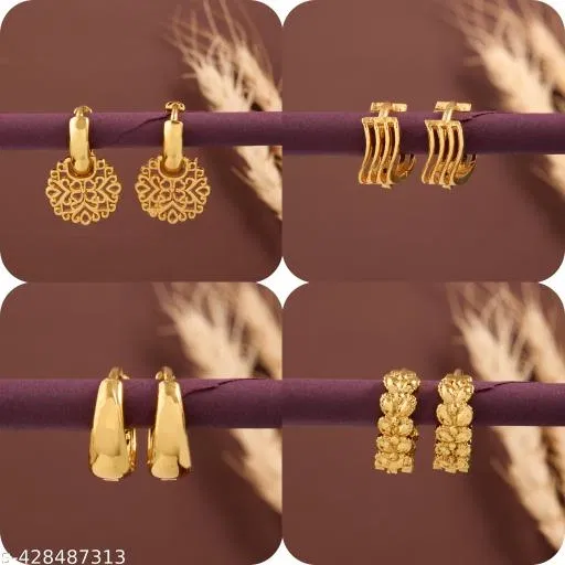 Latest Design Earrings/Studs/Bali Combo For Women'S/Girlswith Our Beautiful Products.