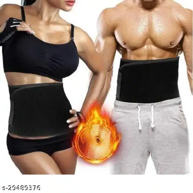 Sweat Belt for Unisex (Black, Free Size)