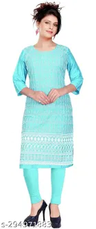 Cotton Embroidered Kurti for Women 