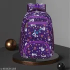 Polyester Backpack Bag, Purple