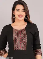 Rayon Solid Kurti for Women 