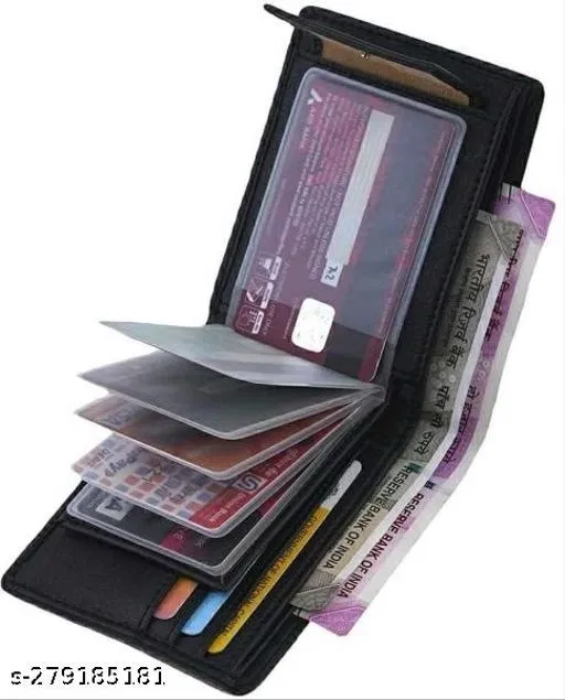 Faux Leather Wallet for Men (Multicolor)