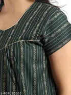 Satin Soft & Attractive Nightdress for Women & Girls , Green 