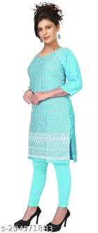 Cotton Embroidered Kurti for Women 