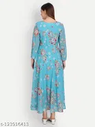 Printed Georgette Dress for Women 