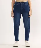 Cotton Straight Fit Jeans for Women 