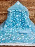 Organza Unstitched Dress Material for Women 