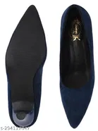Solid Suede Pumps for Women 