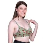 Cotton Blend Printed Padded Bra for Women 