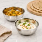 सिंपलहोम हल्का स्टील बाउल, 250 ml, 2 का पैक