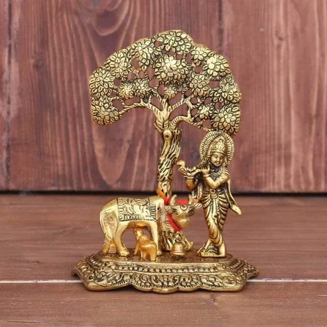 MAGIC PLUS Brass krishna Idol (Pack of 1)