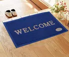 Arch Fab PVC Welcome Door Mat (Blue, 38X58 cm)