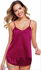 Satin Nightdress Set for Women 