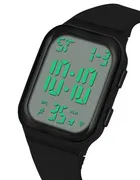 Premium Unisex Digital Watch with Large Display, Alarm and Stylish Black Strap 