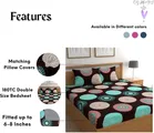 Polycotton Elastic Double Bedsheet Multicolor