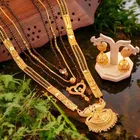 Alloy 4 Pcs Mangalsutra Set with Earrings for Women 