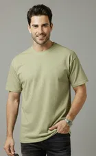 Polyester Round Neck T-shirt for Men, Multicolour, Pack of 2 