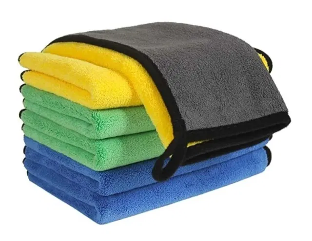 Microfiber Car Cloth & Towels (Multicolour, 30x40 cm) (Pack of 6)