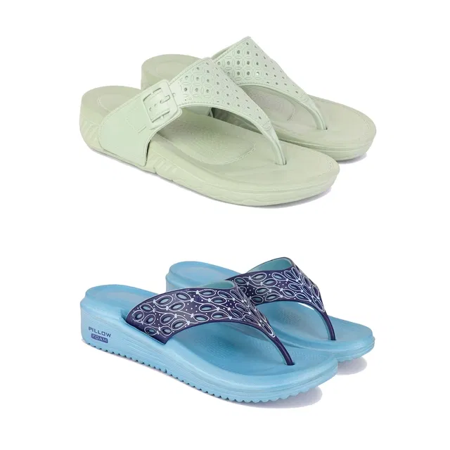 Heels for Women (Multicolor, 8) (Set of 2)