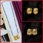 Alloy Mangalsutra with 2 Pair Earrings for Women 