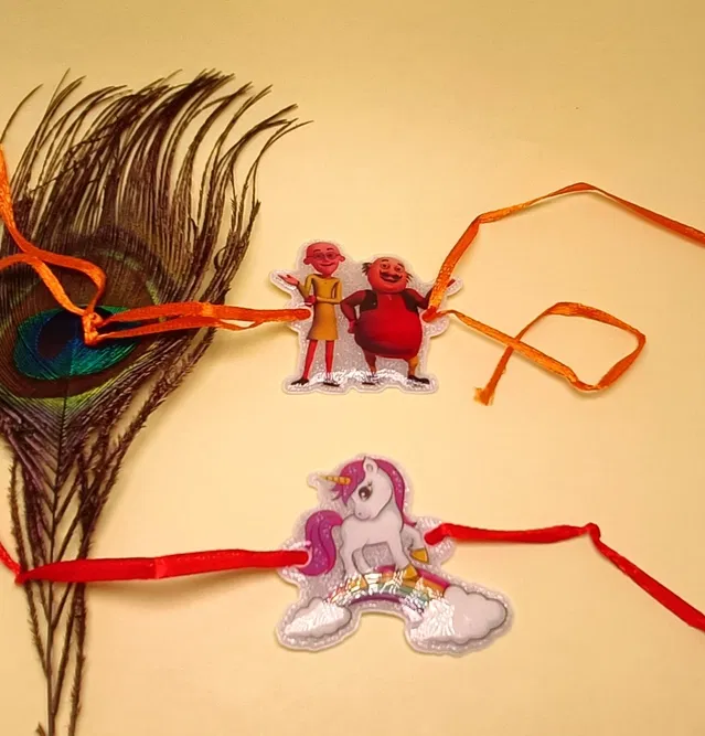 Thread Rakhi for Raksha Bandhan (Multicolor, Pack of 2)