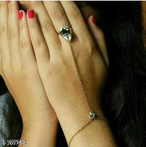 Alloy Bracelets for Women & Girls, White