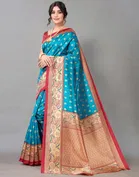 Art Silk Floral Print Saree for Women 