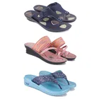 Combo of 2 Pairs Slippers & Heels for Women 