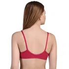 Cotton Blend Solid Non-Padded Front Open Bras for Women 