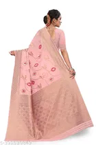 Cotton Linen Zari Woven Saree for Women 