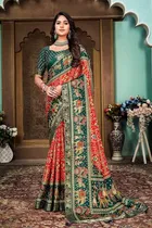 Silk Printed Saree for Women 