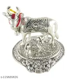 Aluminium Kamdhenu Cow Showpieces 