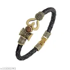 Om Leather Bracelet for Men