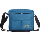 Polyester Small Messenger Crossbody Bag for Men (Teal, 12 inches)