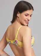 Cotton Blend Printed Padded Bra for Women 
