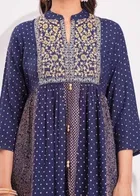 Rayon Floral Print Women's Kurta with Pant Set 