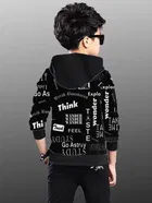Cotton Blend Printed Hoodie for Boys 