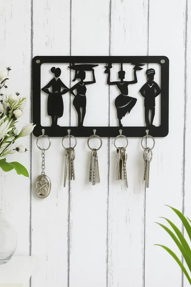 KC Arts Rajasthani Dance MDF Key Holder