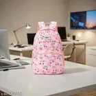 Polyester Backpack Bag, Pink