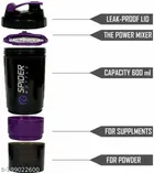 Plastic Gym Shaker and Sipper 