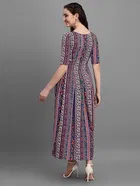 Crepe Printed Anarkali Kurti for Women 